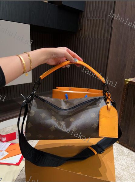 

2023 fashion vintage soft polochon totes designer luxury handbags with leather strap women mens houlder crossbody bag lady pillow purses dru