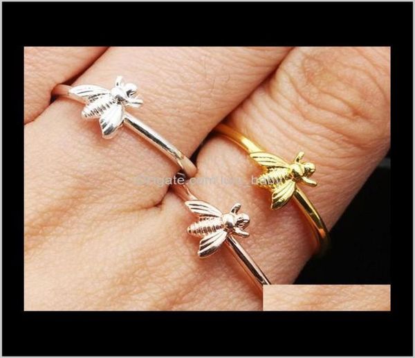 

novelty bee girlsladies option size goldsilver rose gold simple fashion jewelry accessories 9cl13 toyut2070721, Silver