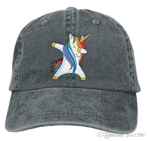 

pzx baseball cap for men women dabbing unicorn men039s cotton adjustable jeans cap hat multicolor optional7208108, Blue;gray