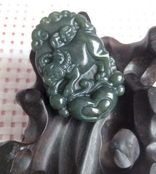 

china039s xinjiang hetian jade zodiac cattle peace pendant with d31597133, Silver