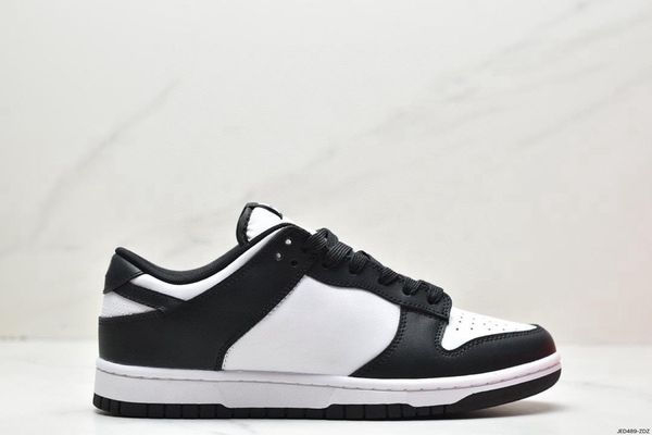 

designer skateboard sports shoes for men women low cut lace-up leather casual flats outdoor comfortable non-slip running trainers 36-45, Black