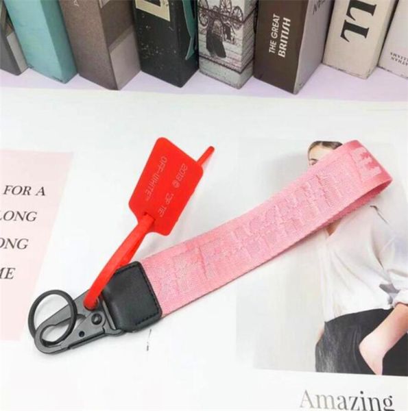 

off canvas mobile phone key chain european and american tide brand jeans with wrist camera pendant white belt designer car keychai6842653, Red;brown