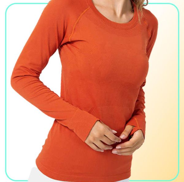 

l12 yoga womens wear swiftly tech ladies sports t shirts long sleeve outfit tshirts moisture wicking knit high elastic fitness w6715444