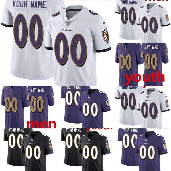 

football jerseys custom men women youth baltimore''ravens''jersey 8 lamar jackson 14 sammy watkins 20 ed reed 89 mark an, Black;red