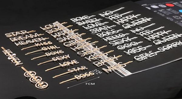 

multistyle pearl rhinestone letter hair clip women letter barrettes for gift party fashion hair accessories whole epacket ship4129799, Slivery;white