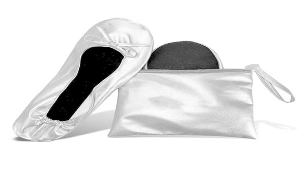 

foldable indoor ballet shoes dance evening wedding slippers079902394644143, Black