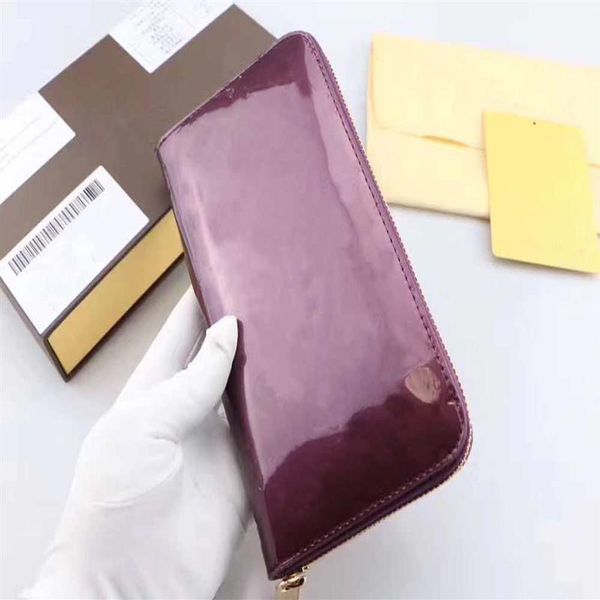 

designer wallets coat of paint fashion original luxury clutch bag women bags card holder with box 60017 classic who zipper wal284y, Red;black
