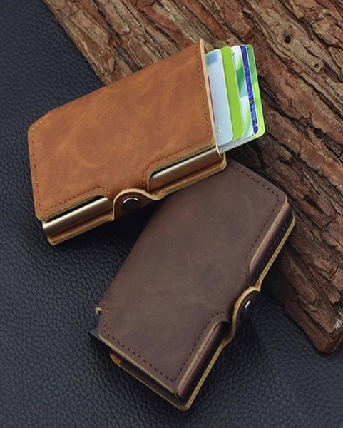 

mens minimalist anti rfid blocking money clip slim mini wallets1539992, Red;black