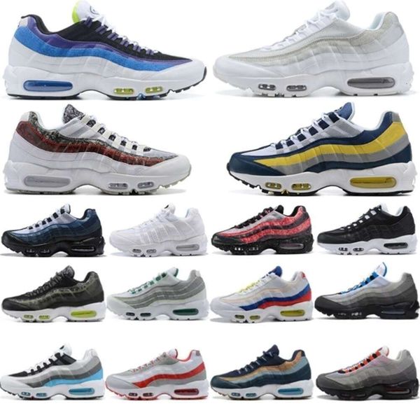 

mens designer 95s running shoes neon triple black white greedy safari ultra safari obsidian solar red sneakers