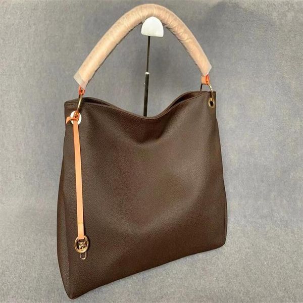 

2022 lady shopping bags fashion handbags women totes shoulder cross body half moon luxury genuine leather classic 195d