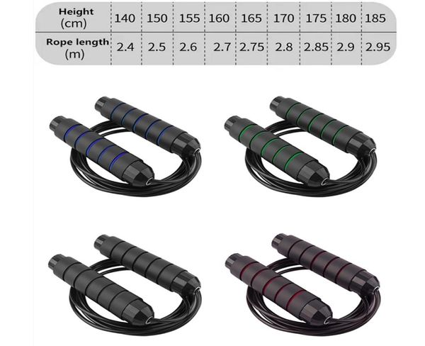 

highquality adjustable pvc weighted jump rope fitness sports exercise professional racing wire rope sports equipment6422919