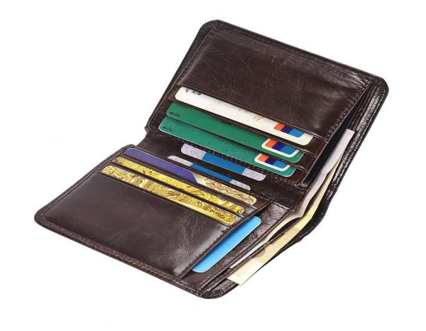 

wallets genuine leather men short trifold wallet multi slots holders male clutch vintage purse money bags5803863, Red;black