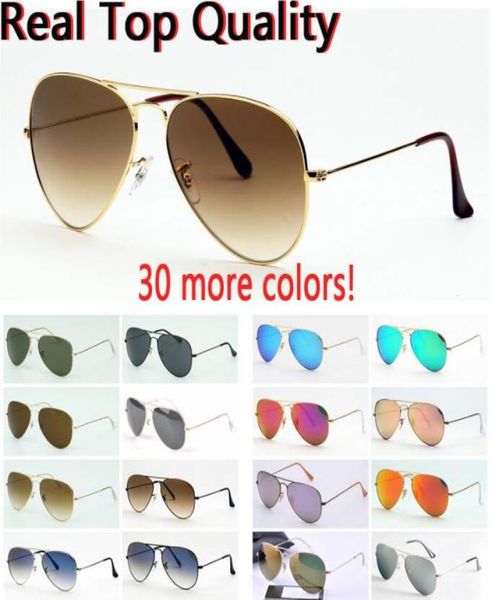 

mens sunglasses aviation pilot shades sun glasses for men women with black or brown leather case cloth and retail ac6448556, White;black