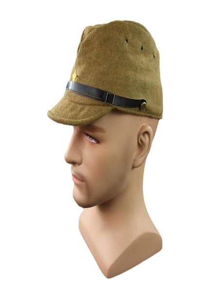 

wide brim hats wwii japanese army ija field cap wool01233431373, Blue;gray