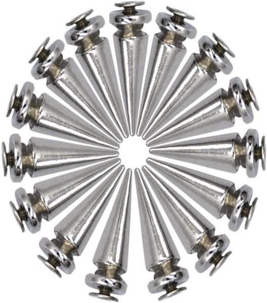 

tsunshine 25mm dull silver metal bullet tree spikes and studs leather craft accessories metals diy jewelry5586203, Black