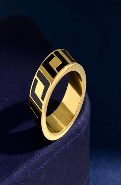 

mens designers ring jewelry titanium steel gold rings engagements for women love ring luxurys letter f brand box nice 22070601r1388760, Silver