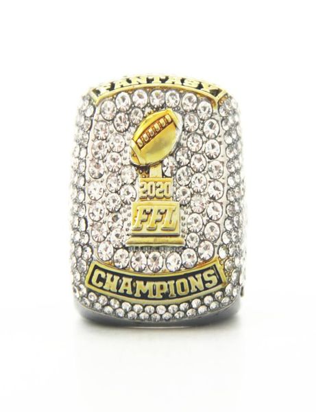 

2019 the 2020 fantasy football championship ring fan gift whole drop us size 116745952, Golden;silver