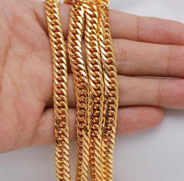 

chains mxgxfam 60cm 6 mm pure gold color charming chunky necklaces for men fashion hip hop jewelry good quality21832074392, Silver