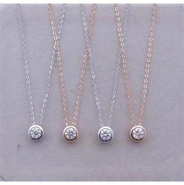 

chains natural diamond necklace clarity cut fire color fashion trend female couple gift jewelry1212423, Silver