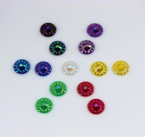 

500pcs 6mm ab color round acrylic rhinestones flat back beads rhinestones diy jewelry garment accessories zz5638713716, Black