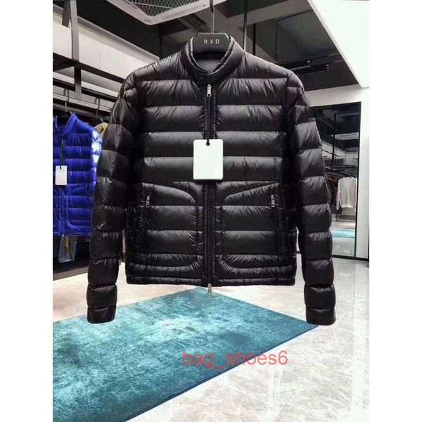 

fashion design jacket men's simple classic down jacket double zipper women's french men's down jacket luxury brand outerwear, Black