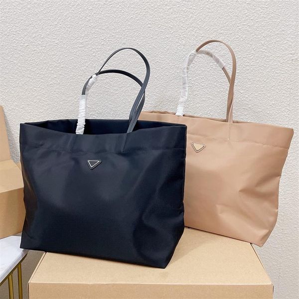 

parachute medium tote bags black large capacity waterproof shopping bag mommy shoulder nylon fashion women portable handbag291n
