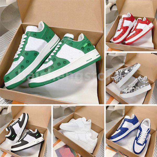 

trainers triple white low running shoes af 1 platform skate boricua game royal valentine day tiffany x one ambush x phantom men women skelet, White;red