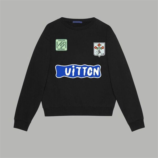 

autumn and winter 100% cotton printed terry long sleeve men's round neck sweater round neck os drop shoulder style j922, Black;brown