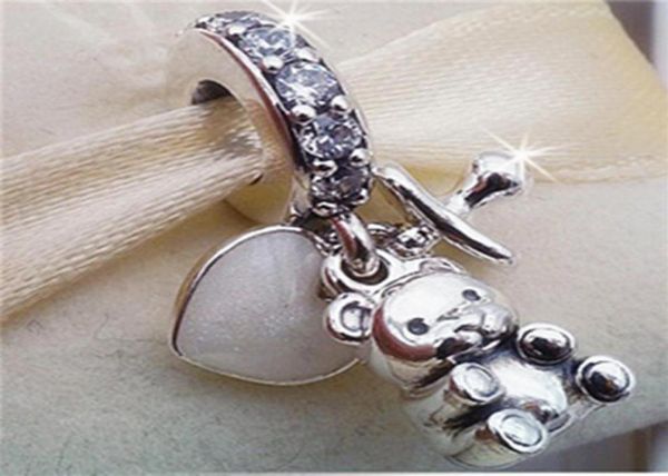 

2017 spring 925 sterling silver baby treasures dangle charm bead fits european jewelry bracelets necklaces & pendant267u1207436, Black
