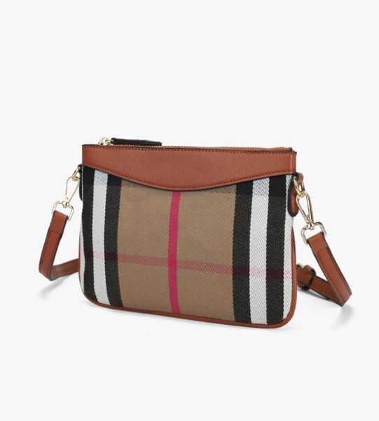 

brand design women crossbody handbag canvas leather bags new fashion plaid messenger handbag clutch zipper envelope shoulder bag3644078