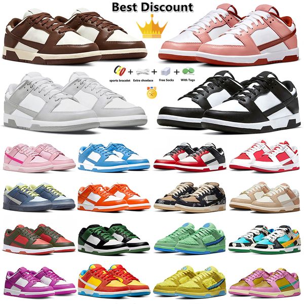 

jogging walking shoe men women casual shoes platform sneakers panda university red sanddrift blue triple pink grey fog black green orange sp