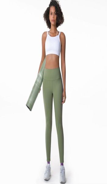 

undefined women solid color yoga pants sports fitness trousers high waist elastic outdoor leggings9854023
