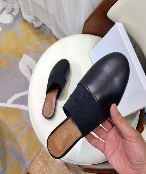 

latest52 womens shoes genuine leather slippers luxuryo20ss genuine leather fashion white casual flat shoes quality comfortable bre2719301, Black