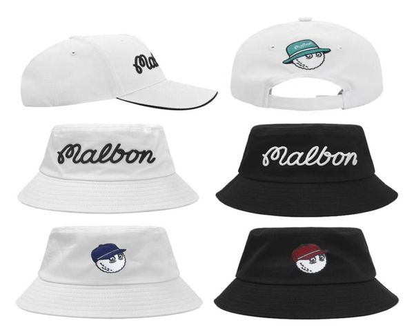 

embroidery golf hat universal for men and women sports baseba cap breathable golf bucket hat 2207046645115, Black;white