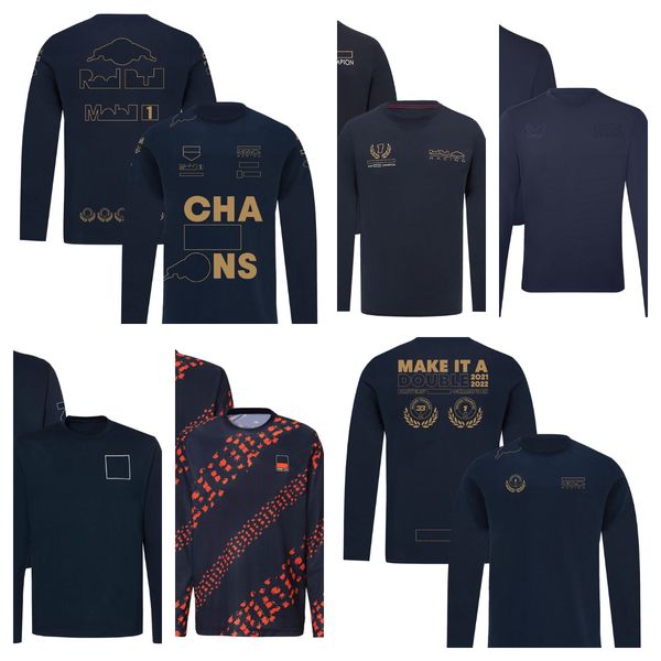 

new f1 racing suit men's loose round neck t-shirt formula one outdoor extreme sportswear spring and autumn long sleeve team suit