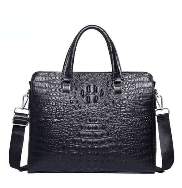 

briefcases real leather alligator pattern briefcase men039s single shoulder bag highquality business lap14 inch comput5511085