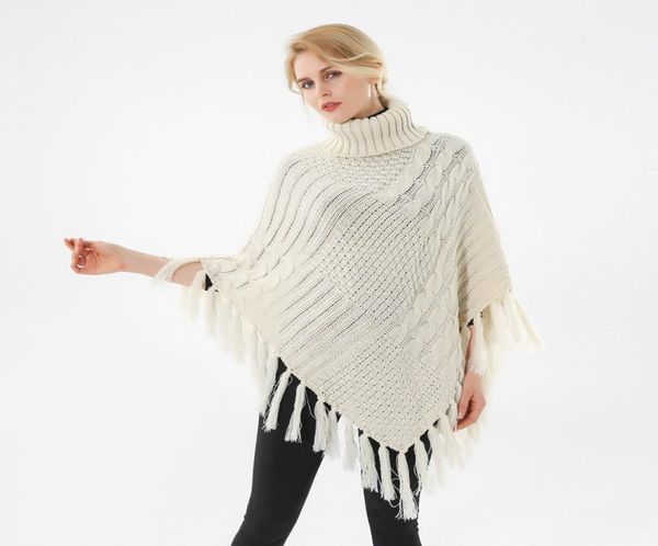 

cape femme poncho women cape cloak hood turtleneck long casual solid button style coats ponchos female outdoor wear5219822, Blue;gray