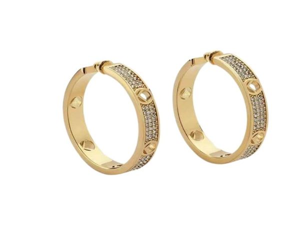 

fashion gold silver hoop earrings aretes for women party wedding lovers gift jewelry engagement with box nrj4066544, Golden;silver