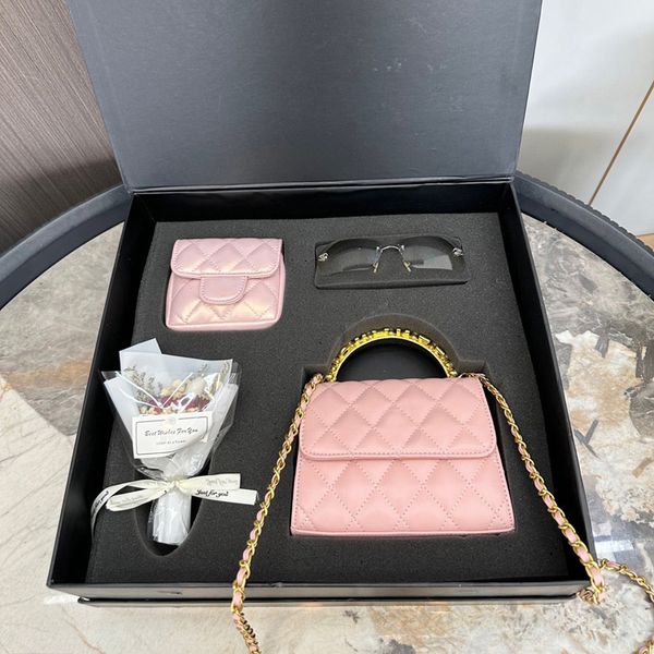 

designer luxury bags combination set with box, classic fashion, perfect logo shoulder bag, messenger bag, tote bag, chain bag, multifunction