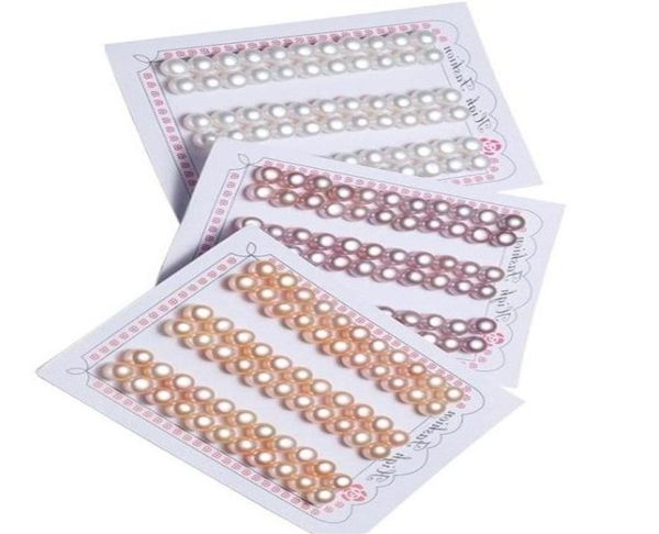 

freshwater pearl loose beads earrings for diy craft jewelry earring gift mp5 30pairs lot 89mm261r1149957, White