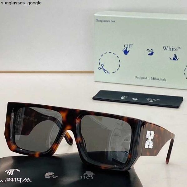 

fashion off w sunglasses 2023 new off w orrs011 sunglasses large frame cool high men and women, White;black