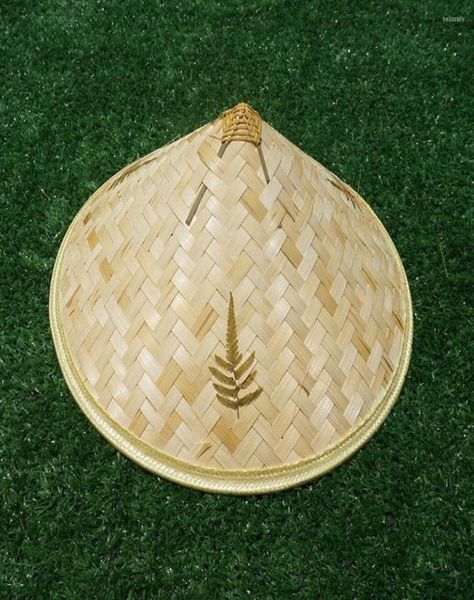 

berets chinese retro bamboo rattan fisherman hat handmade weave straw bucket tourism rain dance props cone fishing sunshade3026152, Blue;gray