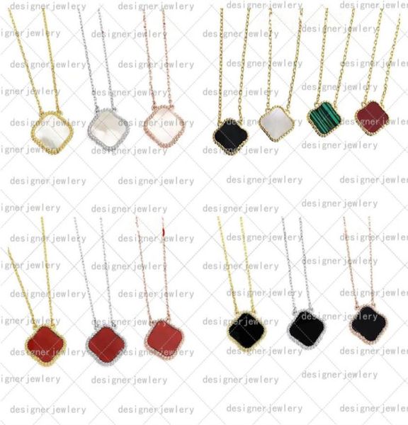 

charm 4 flower clover necklace designer jewelry women chain fashion gold silver rose elegant stainless steel plating woman girl pa4005942