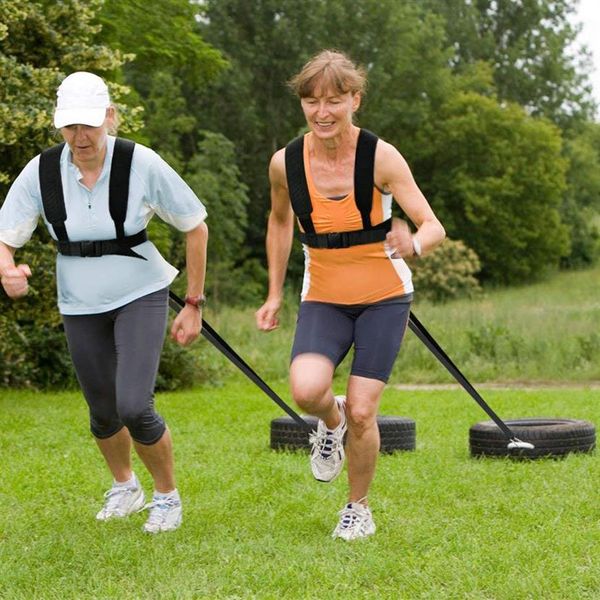 

sled tire pulling strap fitness resistance strength training running workout pad shoulder belt for outdoor sport sports euipment a208m