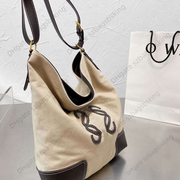 

lowe's designer handbag denim shopping bags women's canvas hand tote bag fashion large capacity one-shoulder messenger crossbody b