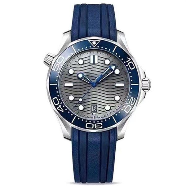 

omeg wrist watches for men new automatic mechanical dial master watches 41mm work watch luxury brand luminous folding strap montre204p, Slivery;brown
