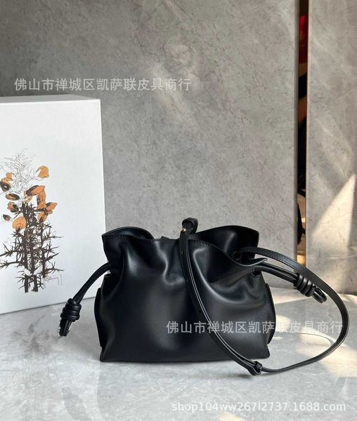 

designer luxury handbags loew's bags new flamenco bag original cowhide drawstring bucket puzzle one shoulder crossbody leather women&#0