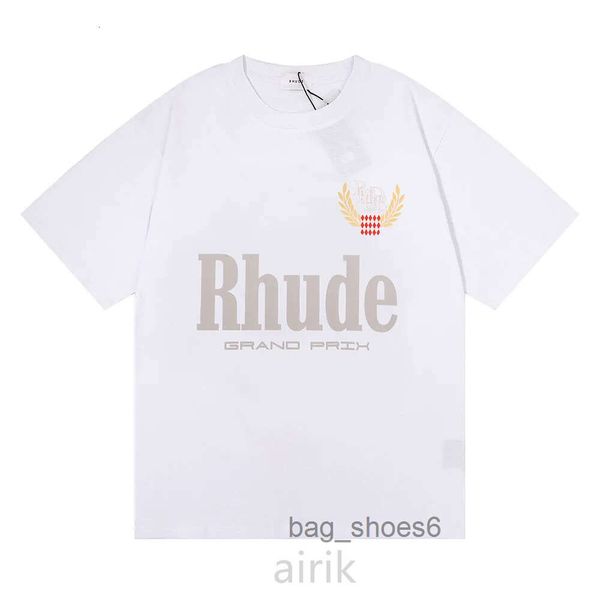 

men's tees polos men's t-shirts grand prix double yarn cotton loose short-sleeved t-shirt male and female students american fashio, White;black
