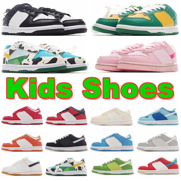 

kids toddler shoes low designer boys girls youth panda unc sneakers pink black university blue skateboard kid shoe boy children trainers inf