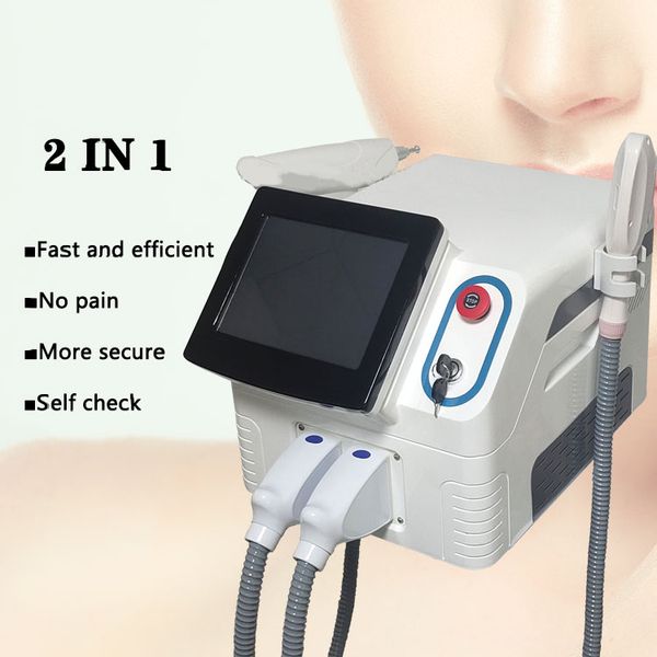 

ce approved mini hair removal pain-less opt laser machine picosecond tattoo pigment removal skin tightening device multi-language available, Black